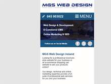Tablet Screenshot of mgswebdesign.ie